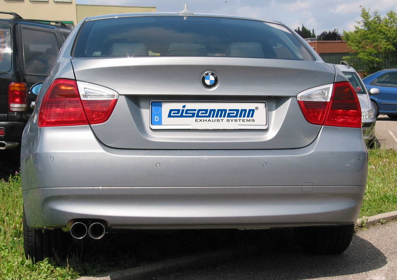 eisenmann Einddemper E90/E91 2xØ70mm met flens 316i/318i/320i